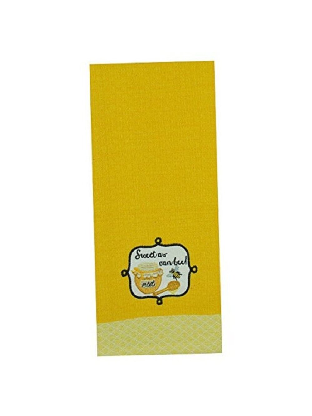 Kitchen Towel Design Imports Sweet as Can Bee Honey Jar Spoon Bee 18 X 28", 100%